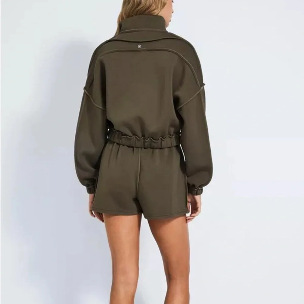 Devon Windsor Olive Women’s Stormi Zip Sweatshirt - Picture 3 of 11